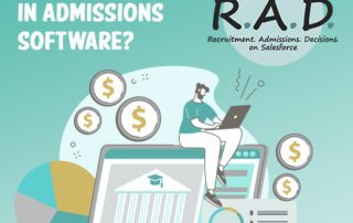 Higher education admissions software