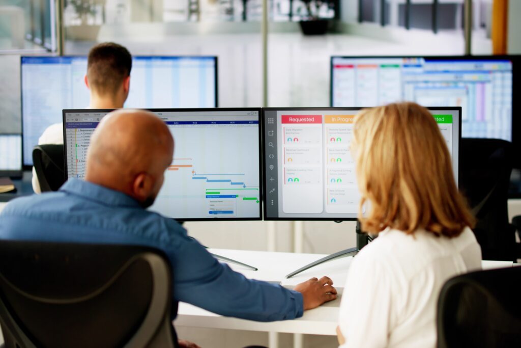 Kanban,Project,Management,Software,On,Laptop.,Digital,Calendar,Schedule